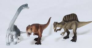 ミニチュアプラネット　miniatureplanet　恐竜フィギュア　ティラノサウルス等　３種セット