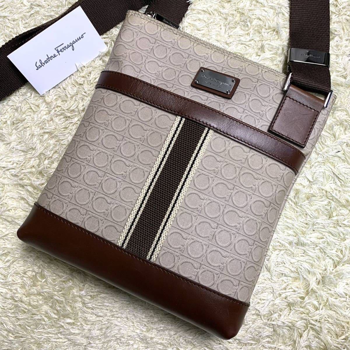 1円 □美品□ Salvatore ferragamoフェラガモ ショルダーバッグ