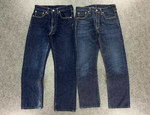 Wk706 お買い得! 2点セット! LEVI'S リーバイス 501・505 デニムパンツ ジーンズ ジーパン ボタンフライ メンズ W29