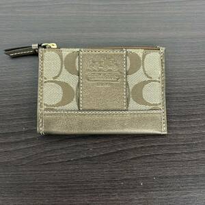 ●1円スタート●COACH 　コーチ　キーリング付き　カードケース　U17