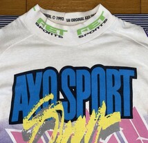 AXO Tactei AQUATOR jersey AXOジャージ　白/紫/ピンク　M　美品 希少品　ビンテージ モトクロス オフロード 古着 Vintage_画像2