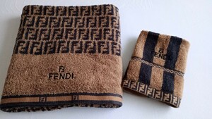 フェンディ★FENDI★バスタオル＆ミニタオル★used状態難あり！★廃盤稀少品★ビンテージ品