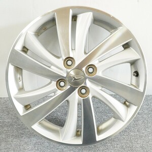 ダイハツ 純正 中古 アルミホイール ENKEI 16インチ 4.5J +45 PCD100 4H ハブ経54mm シルバー ボリッシュ wheel:509