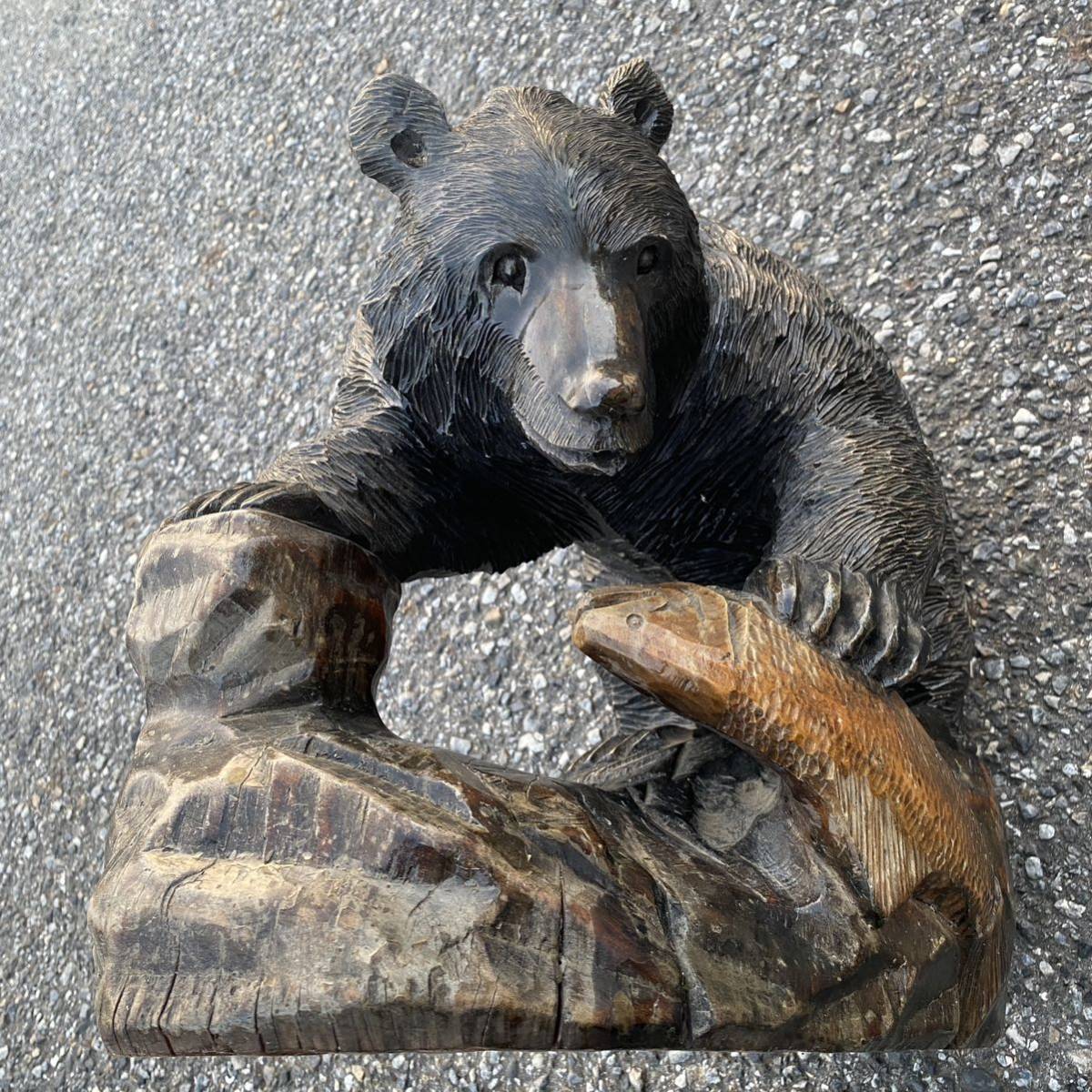 ヤフオク! 木彫 熊美術品 の落札相場・落札価格