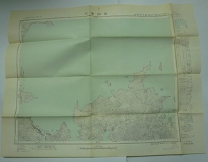 昭和31年資料修正/昭和32年発行　1/5万地形図　「丹後由良」（応急修正版）　地理調査所