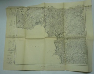 昭和30年資料修正/昭和30年発行　1/2.5万地形図「鎌倉」（假製版）　地理調査所