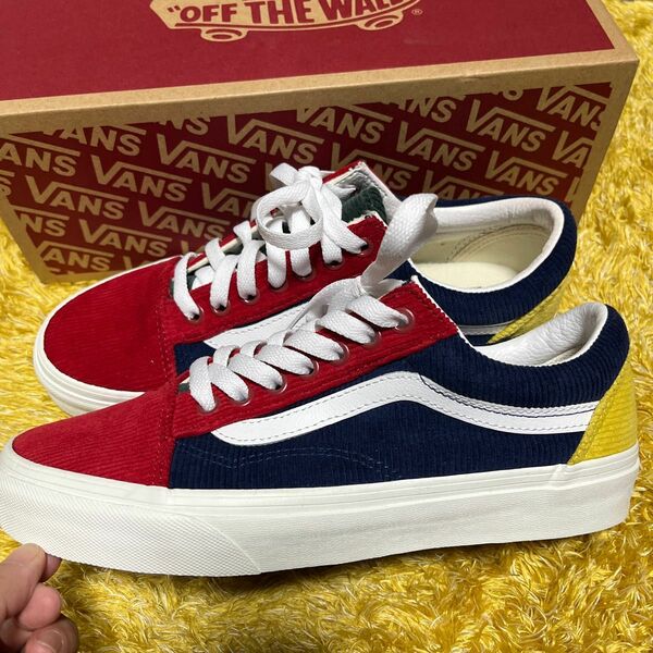 チャオパニック CIAOPANIC 別注　VANS OLD SKOOL カラフル　コーデュロイ 24.5センチ　