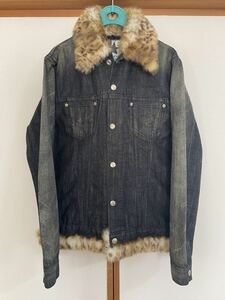 【タグ付新品】リーバイス ファー デニムジャケット ユーズド加工 07000-03 Levi's Gジャン ジージャン