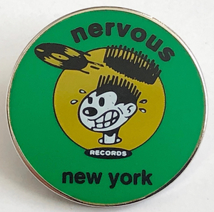 【新品/即決/アメリカ買付】nervous records レコードレーベル ピンバッジ/ピンズ/Nuyorican Soul/Louie Vega/Masters At Work/ar-2212-14.