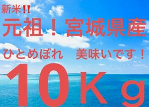R5年産☆宮城県産ひとめぼれ環境保全特別栽培米10kg 新米　お米　白米　無洗米