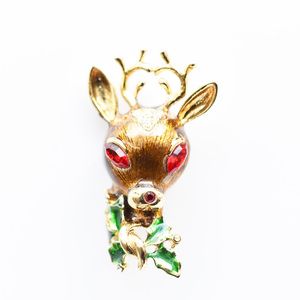 ホベー　ヴィンテージ　バンビモチーフ　ブローチ　Hobe Vintage brooch