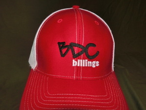 激レア USA購入 アメリカ企業モノ ビル建築関連会社【BDC BILLINGS】 ロゴ刺繍入り メッシュキャップ中古良品