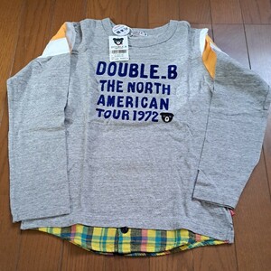 3 新品　140cm　定価10340円　ダブルB　ミキハウスダブルB　DOUBLE.B　長袖Tシャツ　ロンT　