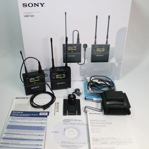 19) Sony UWP-D21 ワイヤレスマイク送受信機セット UTX-B40　URX-P40 