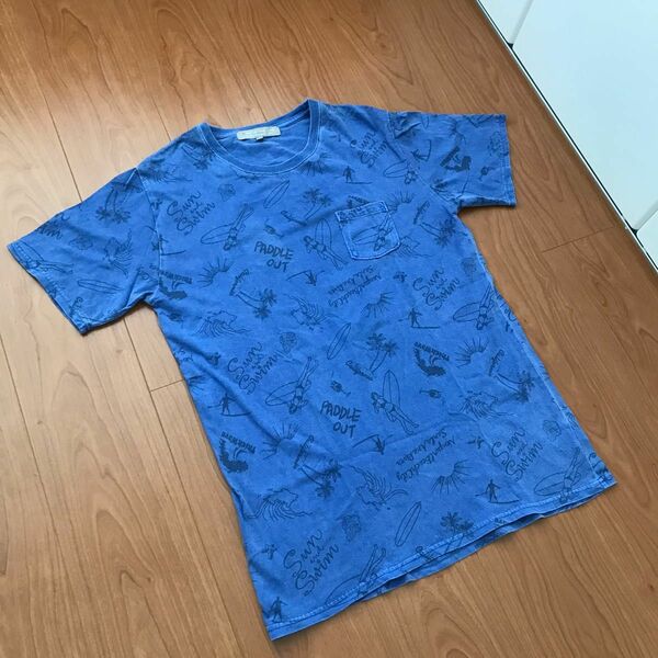Tシャツ　L ブルー　ユナイテッドアローズ　サーフィン