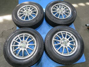 ECOFORME 14×51/2J* OFF+45 PCD100 4穴◆21年製 185/70R14 ブリヂストン VRX3◆4本 B1184 スタッドレス