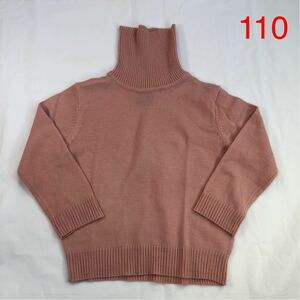 COMME CA ISM コムサイズム 長袖 ハイネック セーター ピンク 女の子 110 送料185円 キッズ 子供服 かわいい ニット 秋 冬 コムサ