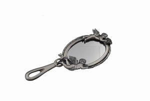  great special price free shipping pyu-ta- alloy made hand mirror hand-mirror 