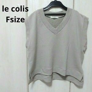 le colis☆Vネックベスト フリーサイズ