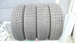 R5268IS ダンロップ ウインターマックス WM02 145/70R12 69Q 12インチ スタッドレス タイヤ 21年製 バリ山 4本