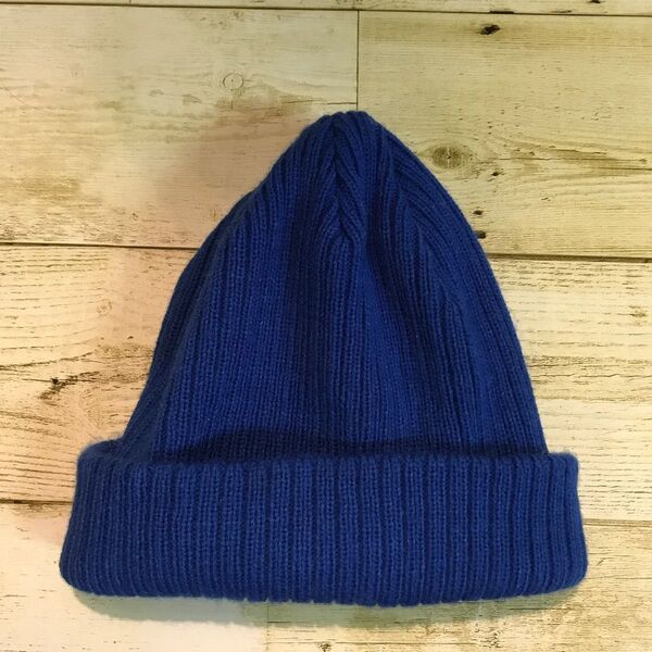IGNIO ニット帽 ニットキャップ 54〜55cm 青