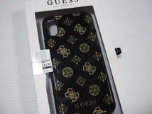 [管00]【送料無料】雑貨 モバイル雑貨 スマホケース 黒 iPhone X/XS GUESS LOS ANGELES スマホカバー_画像2