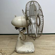 MITSUBISHI 三菱 A.C ELECTRIC FAN 扇風機 9-1256 羽根径 3枚羽根 座敷扇 昭和レトロ 現状品【管2213Z】_画像9