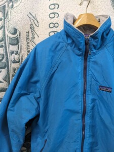 80s USA製 Patagonia シェルドシンチラジャケット ターコイズ サイズS パタゴニア madeinusa アメリカ製 ナイロンジャケット