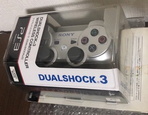 新品 未使用 PS3 純正 コントローラ DUALSHOCK3 シルバー 