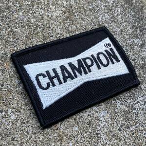 ビンテージ CHAMPION チャンピオン プラグ ワッペン ハーレー ダイナ FXR バガー フリスコ クラブスタイル アウトロー ハンター カブ MC WL