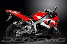 DELKEVIC スリップオンカーボンオーバルマフラー★YAMAHA YZFR1 1998-2001 225mm KIT0322_画像3