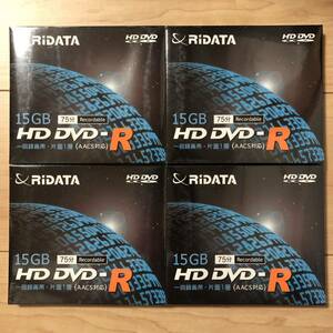 【台湾製】RiDATA 録画用HD DVD-R 15GB 75分 LTH 4枚組