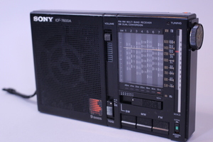 w-3563　SONY ICF-7600A 短波ラジオ ソニー ラジオ　通電確認済