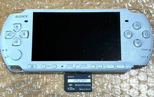 〈動作確認済み・最終型〉PSP-3000 本体 パールホワイト＋メモリースティック PlayStation Portable 薄型