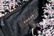 ★未使用2019★TOCCAトッカ/HEAVENツイードドレス定価5.4万：2/ブラック系xv772_画像9