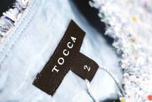 ★未使用2019★TOCCAトッカ/HEAVENツイードドレス定価5.4万：2/ライトグレー系xv771_画像9