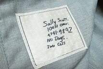 ☆美品☆Sally scottサリースコット/シルクコットンワンピース：9AR/青灰系nj009_画像10