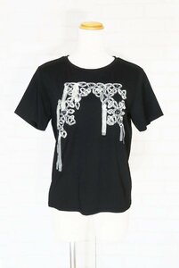 ★未使用2019★ヴィヴィアンタム/コットン混強ストレッチTシャツ プルオーバー：38/黒ni922