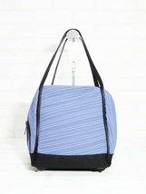 プリーツプリーズ/イッセイミヤケ/BIAS PLEATS BAG ハンドバッグ：青系ni967_画像3