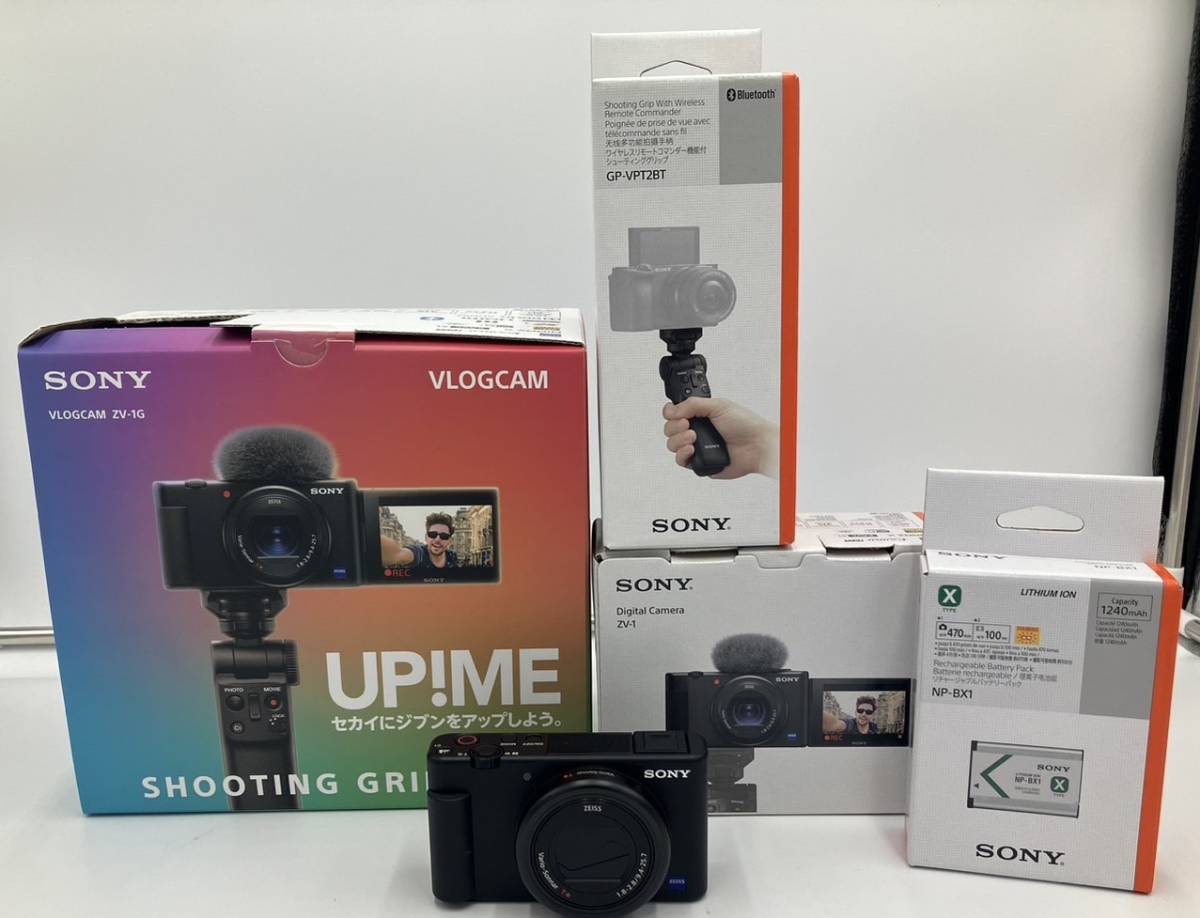 SONY VLOGCAM ZV-1G シューティンググリップキット オークション比較