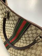 Y1181 超極美品 グッチ GUCCI トートバッグ ハンドバッグ GGキャンバス レザー シェリーライン ビジネスバッグ 正規品_画像4