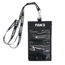トムス チケットホルダー ブラック 黒 ネックストラップ付 TOM'S 代引不可商品_画像1