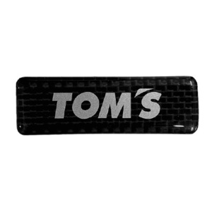 TOM`S トムス ドライカーカーボン エンブレム 縦20mm横62mm厚さ2mm ステッカー 貼付タイプ