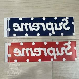 Supreme COMME des GARCONS SHIRT sticker シュプリーム ステッカー 2枚 コムデギャルソン