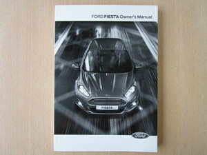 ★a5148★フォード　フィエスタ　Ford　FIESTA　WF0SFJ　取扱説明書　説明書　マニュアル　2014年6月★