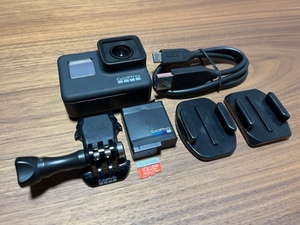 GoPro HERO7 Black CHDHX-701-FW ブラック 良品 マイクSDカード128GB(SAMSUNG)付属 送料無料