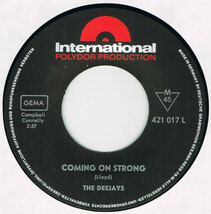 ●THE DEEJAYS / COMING ON STRONG / DIMPLES [GERMANY 45 ORIGINAL 7inch シングル MOD R&B 試聴]_画像3