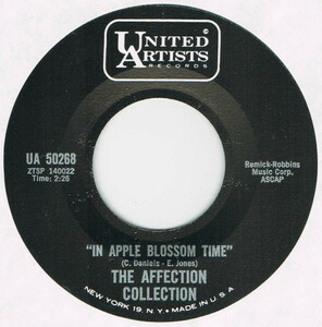 ●THE AFFECTION COLLECTION / IN APPLE BLOSSOM TIME / TIME REST HEAVY ON MY HANDS [US 45 ORIGINAL 7inch シングル 新品同様 試聴]