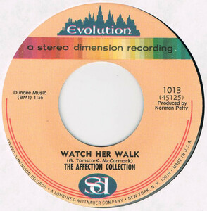 ●THE AFFECTION COLLECTION / WATCH HER WALK [US 45 ORIGINAL 7inch シングル 新品同様 試聴]