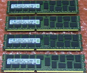SAMSUNG 8GB 2Rx4 PC3L-12800R ECC Registered M393B1K70DH0 4枚１セット　計32GB